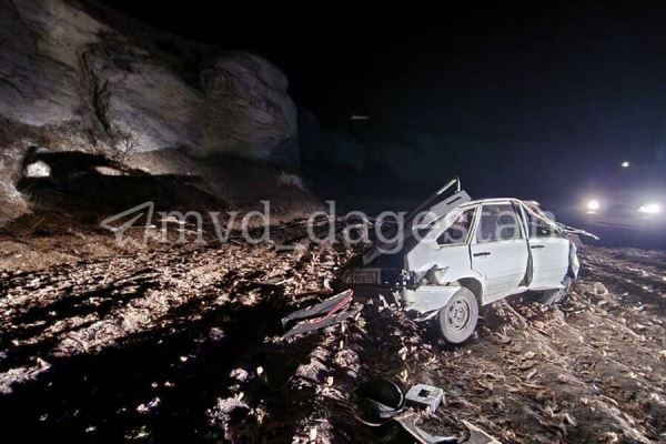 В Дагестане водитель врезался в лошадь и упал с обрыва, пассажир машины погиб 